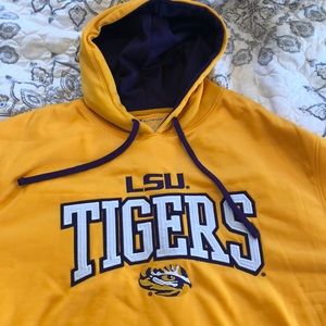 LSU Mens Champion hoodie Sz L NWT